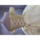 Fashionable Champagne Quinceanera Dresses for Girls Lace Appliques Vestido De 15 Anos Custom Made