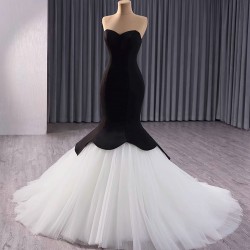 Formal Prom Dresses Sleeveless Black Evening Dress Saudi Arabia Mermaid Floor Length Cocktail Party Gowns