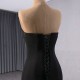 Formal Prom Dresses Sleeveless Black Evening Dress Saudi Arabia Mermaid Floor Length Cocktail Party Gowns