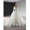 Glitter Lace Princess Wedding Dresses Long Sleeve Sequin V Neck Bridal Gowns Bride Dresses 2025