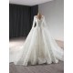 Glitter Lace Princess Wedding Dresses Long Sleeve Sequin V Neck Bridal Gowns Bride Dresses 2025