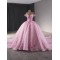 Glitter Pink Ballgown Strapless Floral Appliques Quinceanera Dress 2024 Off Shoulder Cocktail Dresses