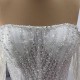 Glitter White Ivory Wedding Dresses High Neck Bridal Gowns Lace Sequin A Line Long Sleeve Bridal Plus Size