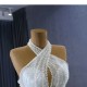 Halter Neck Wedding Dresses Sleeveless Bridal Gowns Sequin 2024 Backless Ball Gown Bridal Gowns