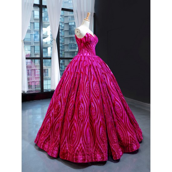 Hot Pink Evening Dresses Sweetheart Neck A Line Formal Gowns 2024 Party Vestidos De Fiesta Elegante