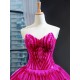 Hot Pink Evening Dresses Sweetheart Neck A Line Formal Gowns 2024 Party Vestidos De Fiesta Elegante