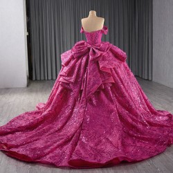 Hot Pink Sweet 15 16 Dress Custom Quinceanera Dress 2024 Ball Gown Cocktail Dresses Evening Party Gown