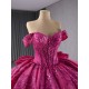 Hot Pink Sweet 15 16 Dress Custom Quinceanera Dress 2024 Ball Gown Cocktail Dresses Evening Party Gown