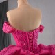 Hot Pink Sweet 15 16 Dress Custom Quinceanera Dress 2024 Ball Gown Cocktail Dresses Evening Party Gown