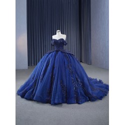 Lace Appliqued Vestidos De 15 Anos Navy Blue Quinceanera Dress 2024 Cocktail Dresses Vestidos De Baile Ball Gown