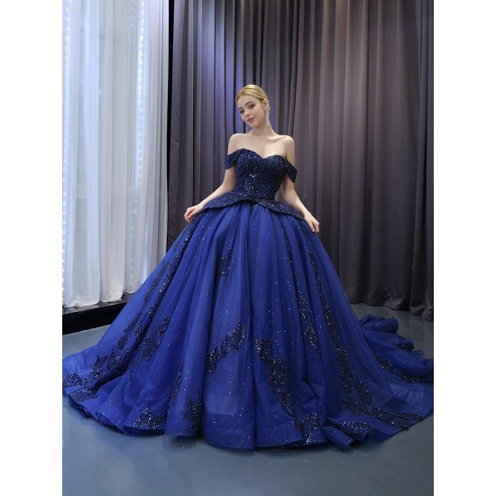 Lace Appliqued Vestidos De 15 Anos Navy Blue Quinceanera Dress 2024 Cocktail Dresses Vestidos De Baile Ball Gown