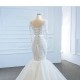 Lace Appliques Mermaid Wedding Dresses Scoop Neck Long Sleeves Bridal Gowns Plus Size