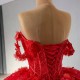 Lace Up Red Vestidos De 15 Quinceanera Sweet 16 Dress Off The Shoulder Lace Appliques Quinceanera Dresses Ball Gown