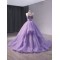 Lavender Sweet 15 16 Dresses Ballgown Tulle Prom Dress Sleeveless Quinceanera Dress 2024 Floral Lace Beads Dresses