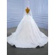 Long Sleeve 2024 Wedding Dresses For Woman Ball Gown Bride Gowns Backless Floor Length Formal Dress