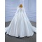 Long Sleeve 2024 Wedding Dresses For Woman Ball Gown Bride Gowns Backless Floor Length Formal Dress