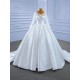 Long Sleeve 2024 Wedding Dresses For Woman Ball Gown Bride Gowns Backless Floor Length Formal Dress