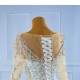 Long Sleeve Ball Gown Wedding Dress Sequin Bridal Growns vestido de noiva Sweep Train 2024