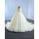 Long Sleeve Ball Gown Wedding Dresses 2024 Arabic Aso Ebi Crystal Vestidos De Novia Court Train Bridal Gowns Plus Size