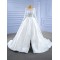 Long Sleeve Ball Gown Wedding Dresses for Women Backless Lace Appliques Bride Gown