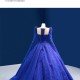 Long Sleeve Ballgown Blue Quinceanera Dress 2024 Scoop Neck 15 Year Old Corinthian Dresses