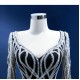 Long Sleeve Beaded Black Evening Dresses For Women 2024 Dubai Floor Length Formal Prom Party Gowns