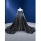 Long Sleeve Beaded Black Evening Dresses For Women 2024 Dubai Floor Length Formal Prom Party Gowns