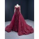 Long Sleeve Evening Dresses Women Two In One Formal Party Evening Dress Gowns Wear Pageant Customized