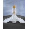 Long Sleeve Mermaid Wedding Dress Square Collar Bridal Gown Robe Mariee