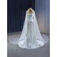 Long Sleeve Mermaid Wedding Dress White 2024 Crystal Bridal Gown Vestido de Novia