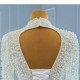 Long Sleeve Pearl Wedding Dress Two In One Bridal Gown Elegant Vestido De Noiva