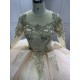 Long Sleeve Pink Quinceanera Dresses Tiered Ball Gown Appliques Vestido De 15 Anos Custom Made