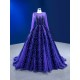 Long Sleeve Purple Prom Dresses A Line Homecoming Dress Special Occasion Formal Party Gowns 2024