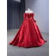 Long Sleeve Red Quinceanera Dress 2024 Cocktail Dresses Vestidos De Baile Sequin Ball Gown