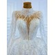 Long Sleeve Wedding Dress Ball Gown Bridal Gown Graceful Floor length Bride Dresses Sequin Vestidos De Novia