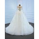 Long Sleeve Wedding Dress Ball Gown Bridal Gown Graceful Floor length Bride Dresses Sequin Vestidos De Novia