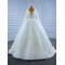 Long Sleeve Wedding Dress Sequin V Neck Bridal Gowns Princess Party Glitter Robe De Mariee 2024