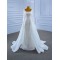 Long Sleeve Wedding Dress Square Collar 2024 African Arabic Bride Gown Sequin Bridal Dress