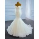 Long Sleeve Wedding Dress Tulle Sweetheart Neck Bridal Gown Backless Lace Up vestido de noiva 2024