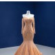 Long Sleeve Wedding Dress Tulle Sweetheart Neck Bridal Gown Backless Lace Up vestido de noiva 2024