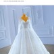 Long Sleeve Wedding Dress V Neck Bridal Gown Beading Bride Dresses Vestido De Novia