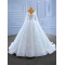 Long Sleeve Wedding Dress V Neck Bridal Gown Beading Bride Dresses Vestido De Novia