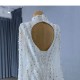 Long Sleeve Wedding Dresses Mermaid 2024 For Women Sequined Crystal Bride Dress Robe De Mariee