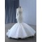 Long Sleeve Wedding Dresses Mermaid 2024 For Women Sequined Crystal Bride Dress Robe De Mariee