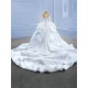 Long Sleeve Wedding Dresses Scoop Neck Bridal Gowns Sequin Vestidos De Novia 2024