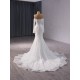 Long Sleeve Wedding Dresses Sequined Beading Bride Gowns 2024 Sweetheart Neck Custom Made Robe De Mariee