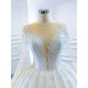 Long Sleeve Wedding Dresses Sweep Train Ball Gown 2024 Formal Bridal Grown Custom Made