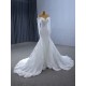 Long Sleeve Wedding Dresses for Women 2024 Bride Mermaid Wedding Gown Sweetheart Neck Bridal Dress