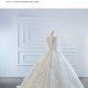 Long Sleeve Wedding Bridal Gowns 3D Floral Ball Gown Bride Dresses Custom Made Plus Size