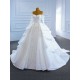 Long Sleeves Wedding Dress Sweetheart Neck Bridal Gown Sequin Bridal Dress Robe De Mariee